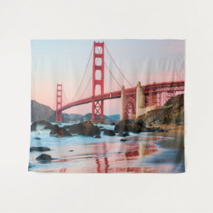 Golden gate bridge gooit kussen wandkleed