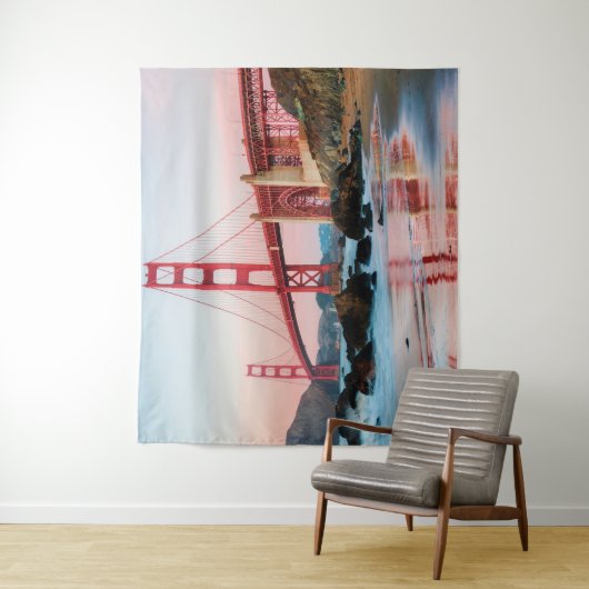 Golden gate bridge gooit kussen wandkleed (In situ)