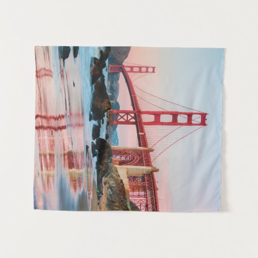 Golden gate bridge gooit kussen wandkleed (Voorkant (horizontaal))