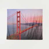 Golden gate bridge gooit kussen wandkleed (Voorkant (horizontaal))