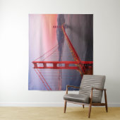 Golden gate bridge gooit kussen wandkleed (In situ)