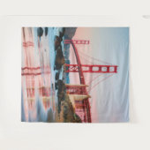 Golden gate bridge gooit kussen wandkleed (Voorkant (horizontaal))
