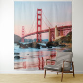 Golden gate bridge gooit kussen wandkleed (In situ)