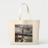 Golden Gate Bridge Grote Tote Bag (Voorkant)