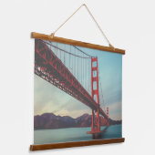 Golden Gate Bridge Hangend Wandkleed (Gebogen)