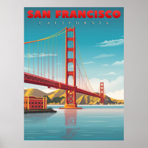 Golden Gate Bridge, het monument van San Francisco Poster