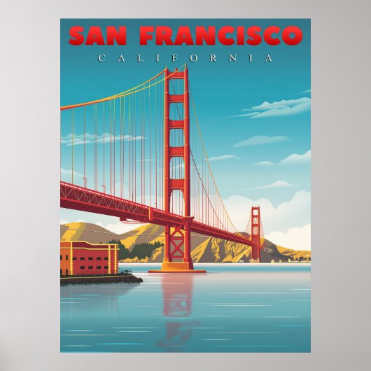 Golden Gate Bridge, het monument van San Francisco Poster (Voorkant)