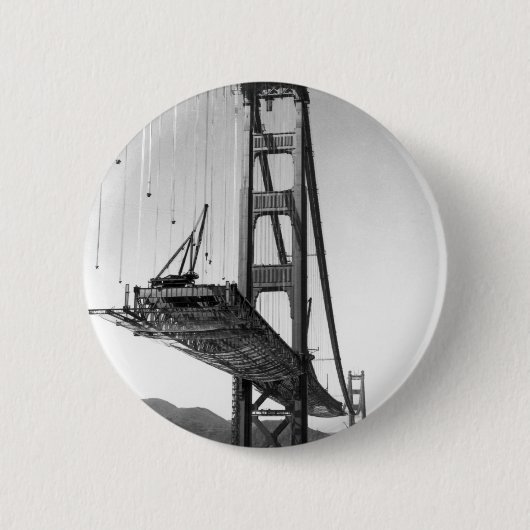 Golden Gate Bridge I Ronde Button 5,7 Cm (Voorkant)