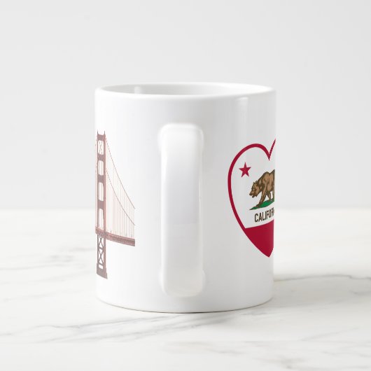 Golden Gate Bridge in Californië Grote Koffiekop (Achterkant)