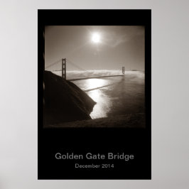 Golden Gate Bridge in de mist #3 Poster