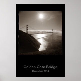 Golden Gate Bridge in de mist #3 Poster