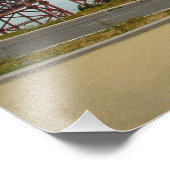 Golden Gate Bridge in de mist Foto Afdruk (Hoek)