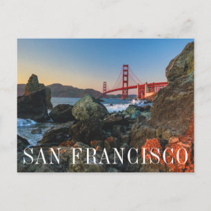 Golden Gate Bridge in Dusk   San Francisco Briefkaart
