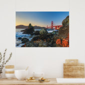 Golden Gate Bridge in Dusk | San Francisco Poster (Keuken)