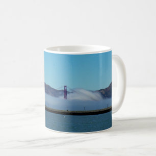 Golden Gate Bridge in Fog, San Francisco Koffiemok