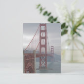 Golden gate bridge in mist. briefkaart (Staand voorkant)
