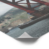 Golden Gate Bridge in mist Poster (Hoek)