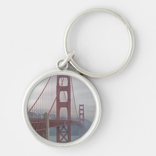Golden gate bridge in mist. sleutelhanger (Voorkant)