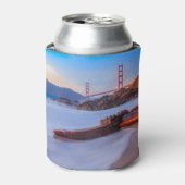 Golden Gate Bridge in San Francisco, Baker Beach Blikjeskoeler (Blikje Voorkant)