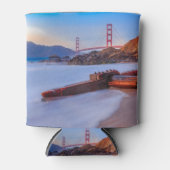 Golden Gate Bridge in San Francisco, Baker Beach Blikjeskoeler (Voorkant)