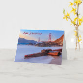 Golden Gate Bridge in San Francisco, Baker Beach Kaart (Gele Bloem)