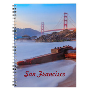 Golden Gate Bridge in San Francisco, Baker Beach Notitieboek