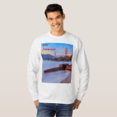 Golden Gate Bridge in San Francisco, Baker Beach T-shirt (Voorkant volledig)