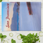 Golden Gate Bridge in San Francisco, Baker Beach Theedoek (Gevouwen)