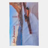 Golden Gate Bridge in San Francisco, Baker Beach Theedoek (Verticaal)