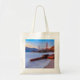 Golden Gate Bridge in San Francisco, Baker Beach Tote Bag