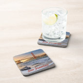 Golden Gate Bridge in San Francisco bij zonsonderg Bier Onderzetter (Rechterzijde)