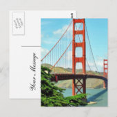Golden Gate Bridge in San Francisco Briefkaart (Voorkant / Achterkant)