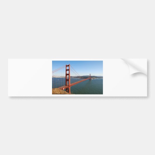 Golden Gate Bridge in San Francisco Bumpersticker (Voorkant)