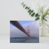 Golden Gate Bridge in San Francisco, CA Briefkaart (Staand voorkant)