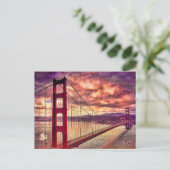Golden Gate Bridge in San Francisco, Californië. Briefkaart (Staand voorkant)