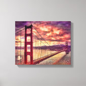 Golden Gate Bridge in San Francisco, Californië. Canvas Afdruk (Voorkant)