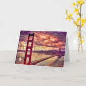 Golden gate bridge in San Francisco, Californië Kaart (Gele Bloem)