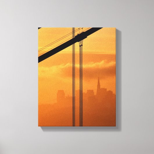 Golden Gate Bridge in San Francisco Canvas Afdruk (Voorkant)