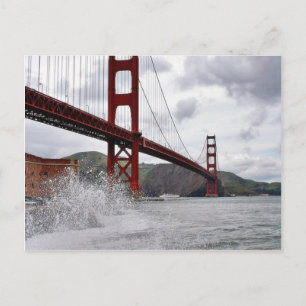Golden Gate Bridge in San Francisco gezien van For Briefkaart