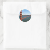 Golden Gate Bridge in San Francisco Ronde Sticker (Tas)