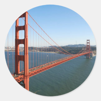 Golden Gate Bridge in San Francisco Ronde Sticker