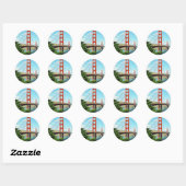 Golden Gate Bridge in San Francisco Ronde Sticker (Vel)