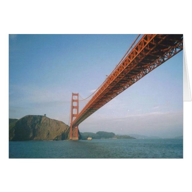Golden Gate Bridge-kaart (Voorkant Horizontaal)