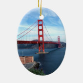 Golden Gate Bridge Keramisch Ornament (Achterkant)