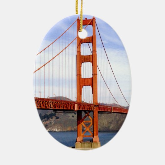 Golden Gate Bridge Keramisch Ornament (Achterkant)