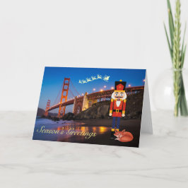 Golden Gate Bridge Kerst Kaart
