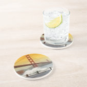 Golden Gate Bridge met Spuitwater Zandsteen Onderzetter (Zijkant)