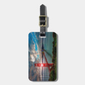 Golden Gate Bridge met Sun Shining through. Bagagelabel (Voorkant verticaal)