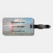 Golden Gate Bridge met Sun Shining through. Bagagelabel (Achterkant horizontaal)