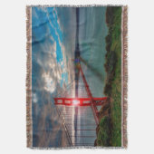 Golden Gate Bridge met Sun Shining through. Deken (Voorkant Verticaal)